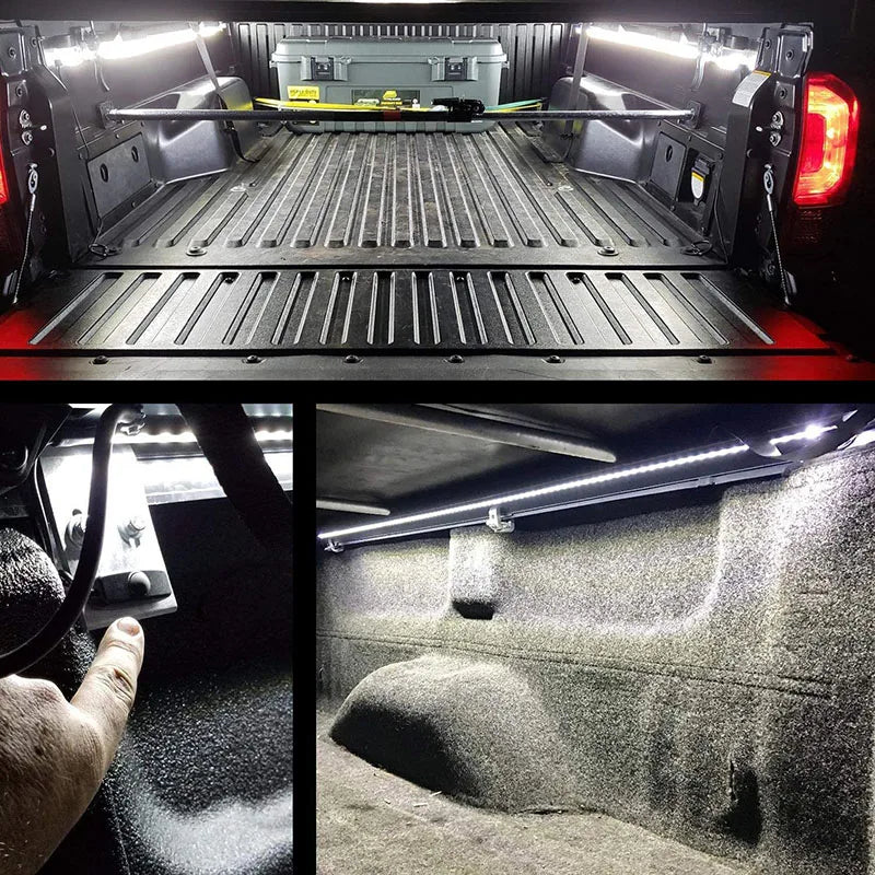12V Waterproof LED Pickup Truck Cargo Bed Strip Light Bar Kit