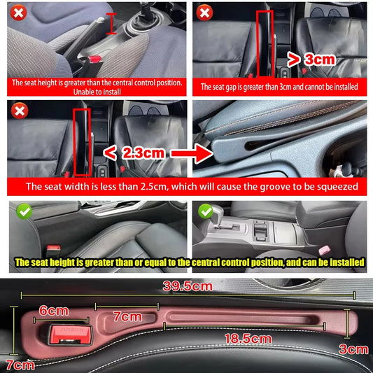 1 Pair Universal Car Seat Gap filler pro