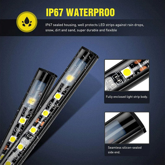 12V Waterproof LED Pickup Truck Cargo Bed Strip Light Bar Kit