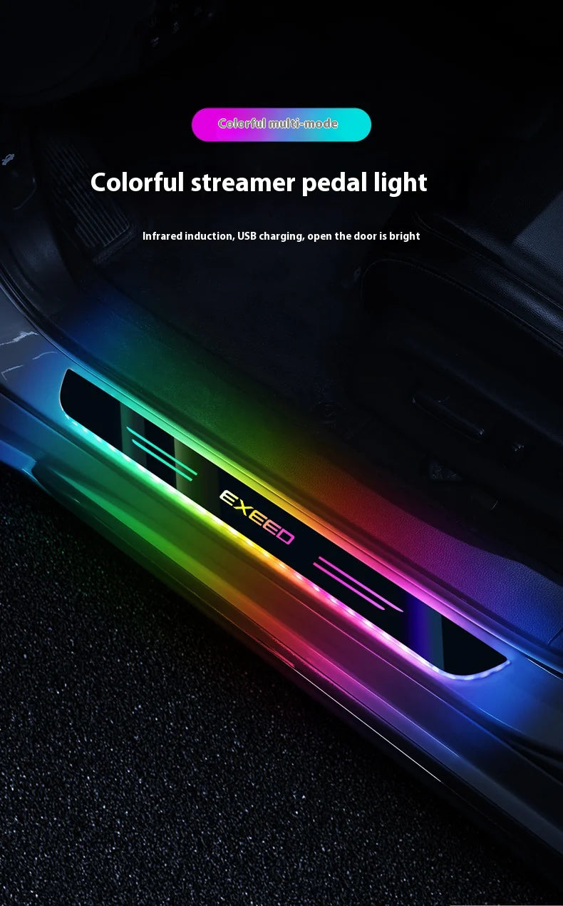 Car LED Wireless Threshold Light For Chery Exeed LX VX TXL RX Sterra ET PHEV‌ ET-I‌ ES TX Tiggo 3X 7PRO Auto Accessories