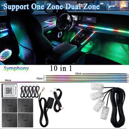 RGB Interior Light Kit Pro – 64 Color Ambient System