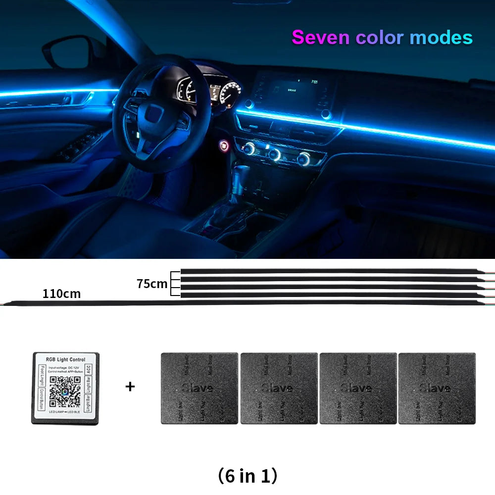 RGB Interior Light Kit Pro – 64 Color Ambient System