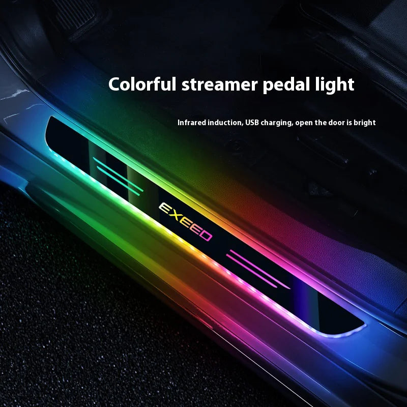 Car LED Wireless Threshold Light For Chery Exeed LX VX TXL RX Sterra ET PHEV‌ ET-I‌ ES TX Tiggo 3X 7PRO Auto Accessories