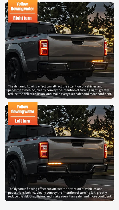 Car Rear Tail Brake Turn Signal Light 12V 24V Reverse Double Flash Warning Light LED Strip Arrow for Pickup Truck Jeep