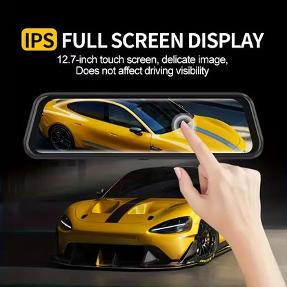 10" 4K Mirror Dash Cam, 24H Parking Monitor, Loop Recording, Universal