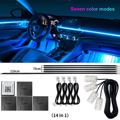 RGB Interior Light Kit Pro – 64 Color Ambient System