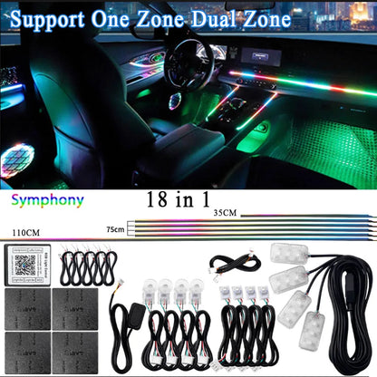 RGB Interior Light Kit Pro – 64 Color Ambient System
