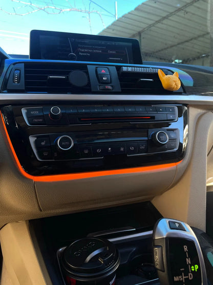 For BMW 3 Series 4 Series F30 F32 F32 F33 F34 F36 2Color Center Console AC Panel Ambient Light Radio Trim LED Dashboard Light