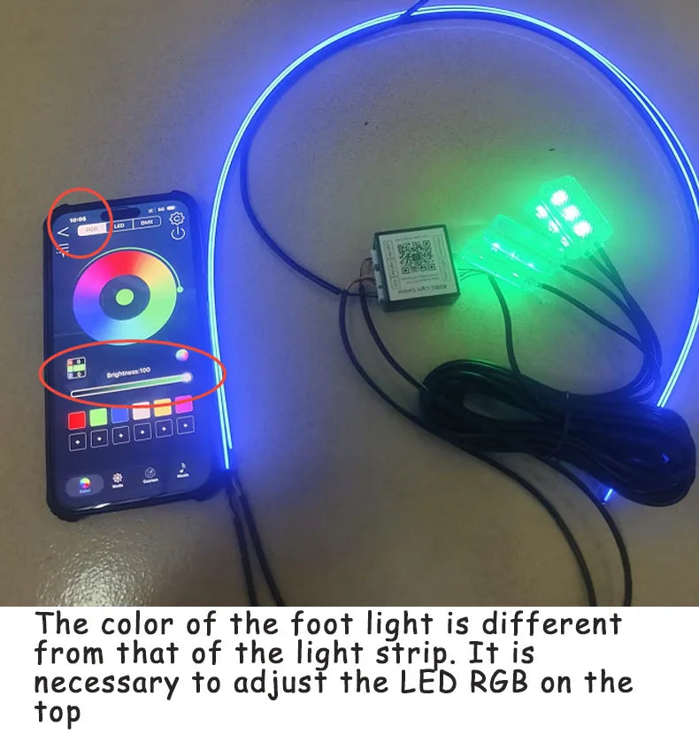 RGB Interior Light Kit Pro – 64 Color Ambient System
