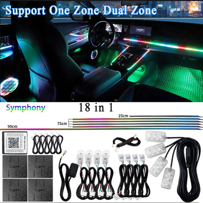 RGB Interior Light Kit Pro – 64 Color Ambient System