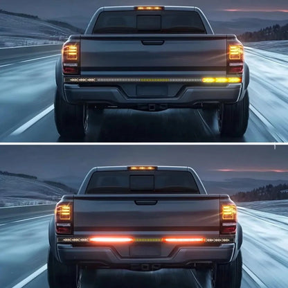 Car Rear Tail Brake Turn Signal Light 12V 24V Reverse Double Flash Warning Light LED Strip Arrow for Pickup Truck Jeep