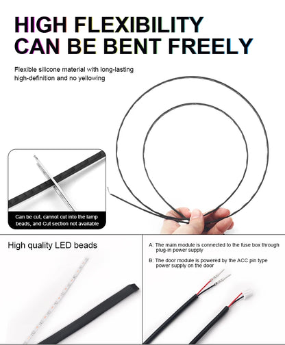 RGB Interior Light Kit Pro – 64 Color Ambient System