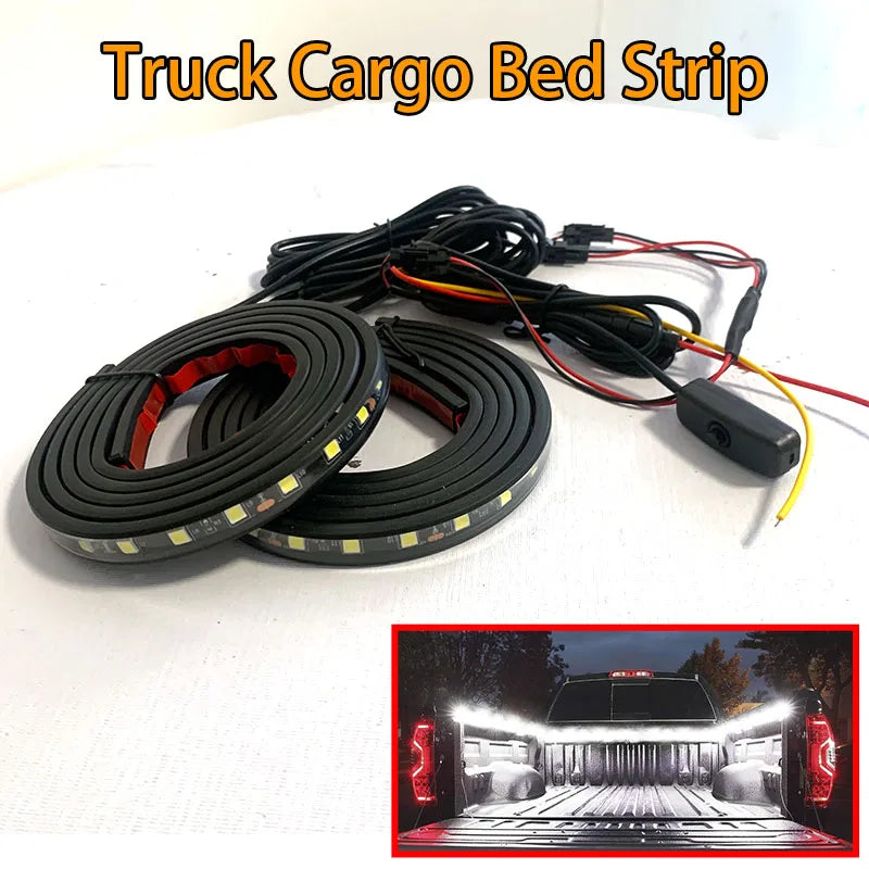 12V Waterproof LED Pickup Truck Cargo Bed Strip Light Bar Kit