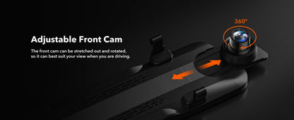 WOLFBOX G930 10 Inch Wifi 4K Dash Camera