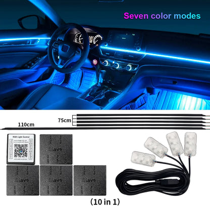 RGB Interior Light Kit Pro – 64 Color Ambient System