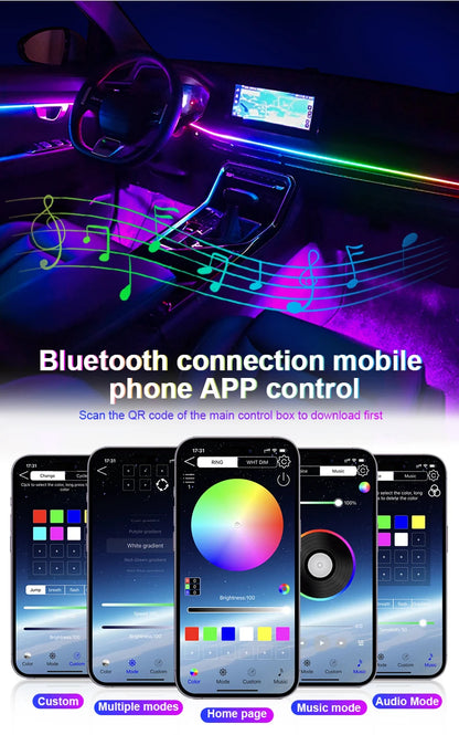 RGB Interior Light Kit Pro – 64 Color Ambient System