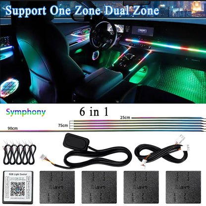 RGB Interior Light Kit Pro – 64 Color Ambient System