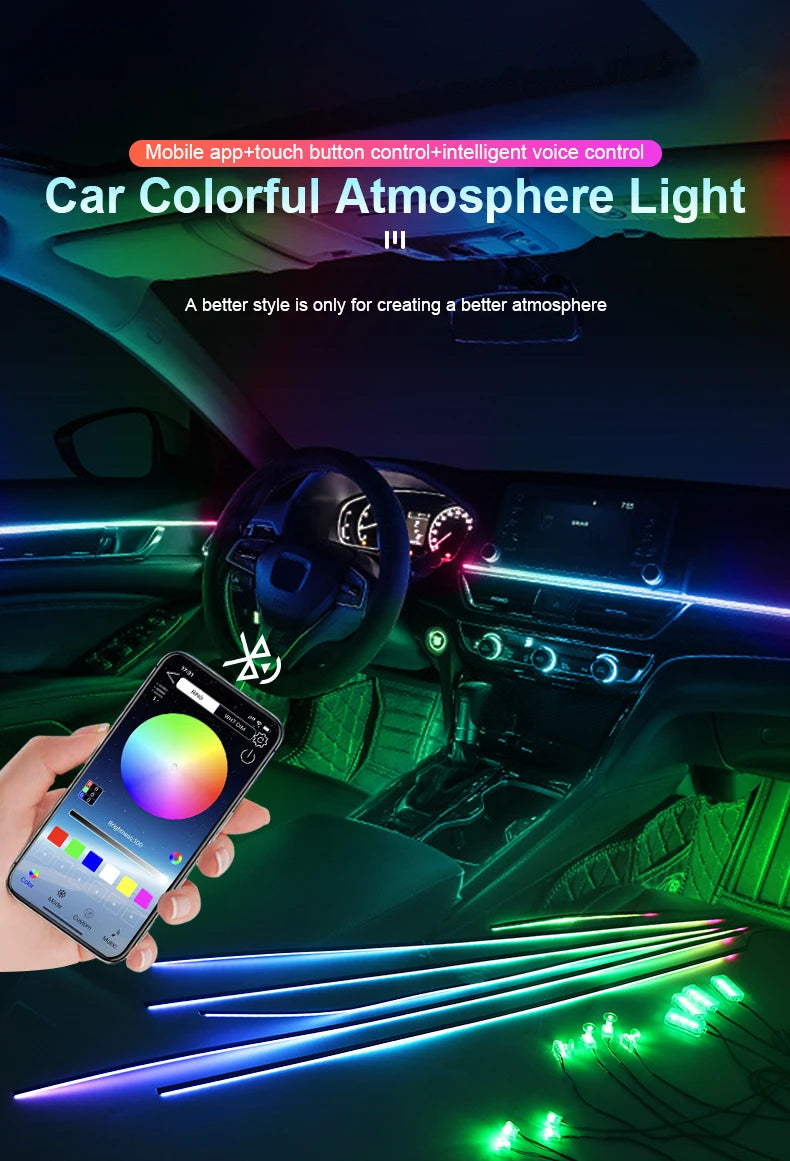 RGB Interior Light Kit Pro – 64 Color Ambient System