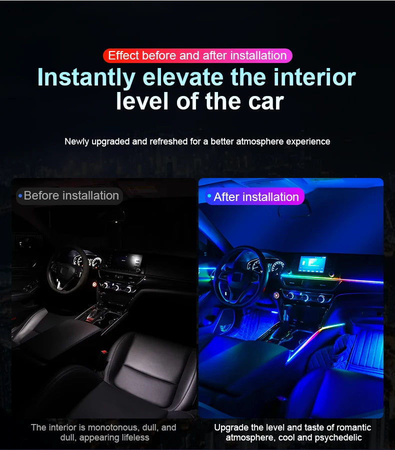 RGB Interior Light Kit Pro – 64 Color Ambient System