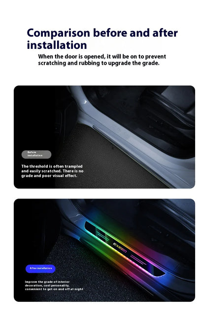 Car LED Wireless Threshold Light For Chery Exeed LX VX TXL RX Sterra ET PHEV‌ ET-I‌ ES TX Tiggo 3X 7PRO Auto Accessories