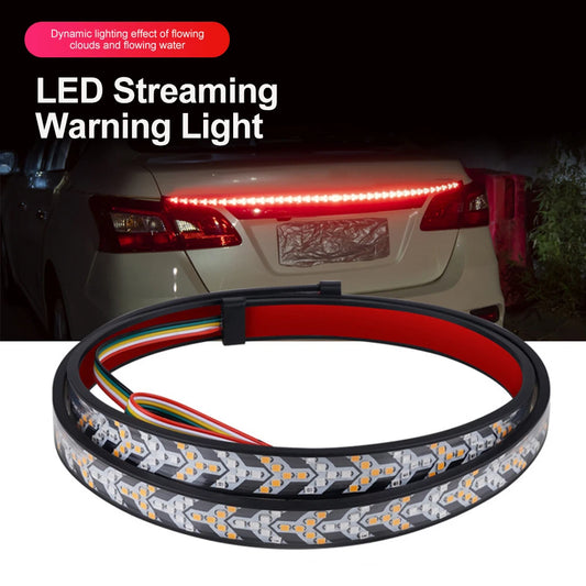 1m 12-24V Car Truck Strip Tailgate Light Bar Reverse Brake Tail Flowing Turn Signal Car Red Running Backup Tail Strip