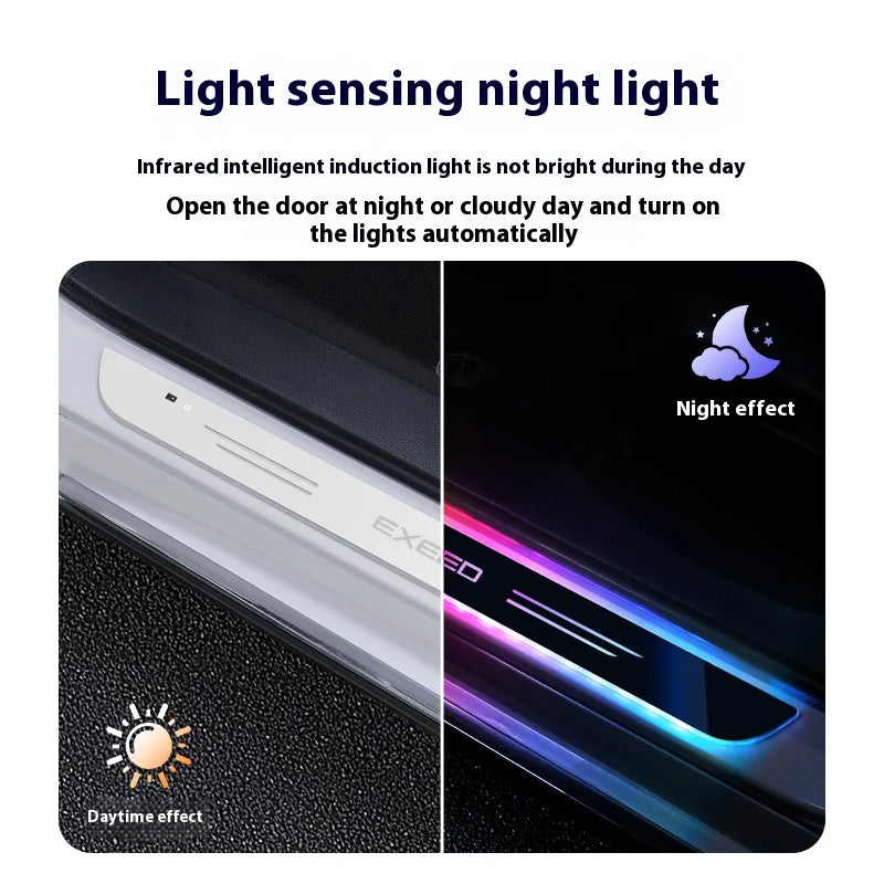 Car LED Wireless Threshold Light For Chery Exeed LX VX TXL RX Sterra ET PHEV‌ ET-I‌ ES TX Tiggo 3X 7PRO Auto Accessories